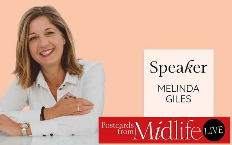 Melinda Giles - Postcards from Midlife Live